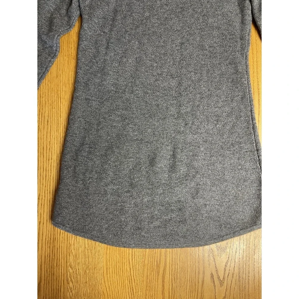 Cynthia Rowley NY 2-PLY 100% Cashmere Luxurious Lounge Gray Tunic Sweater Medium